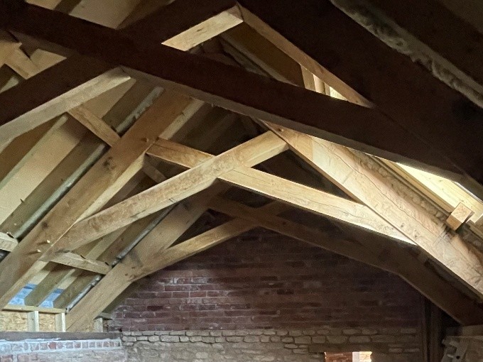 Original oak roof beams